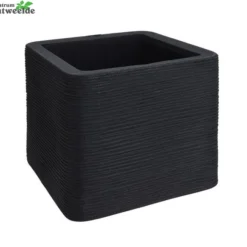 BLOEMPOT GERIBBELD VIERKANT