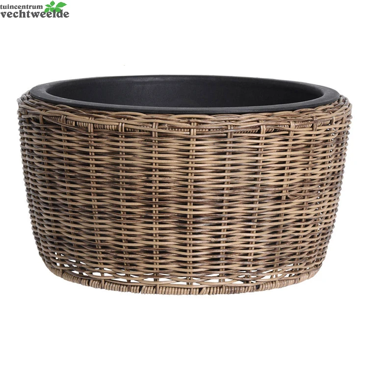 BLOEMPOT ROND GROOT BRUIN 1 BLOEMPOT ROND GROOT BRUIN