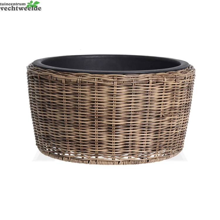 BLOEMPOT ROND KLEIN BRUIN 1 BLOEMPOT ROND KLEIN BRUIN