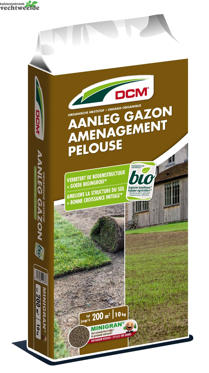 DCM Organische Meststof Aanleg Gazon 10 Kg 1 DCM Organische Meststof Aanleg Gazon 10 Kg