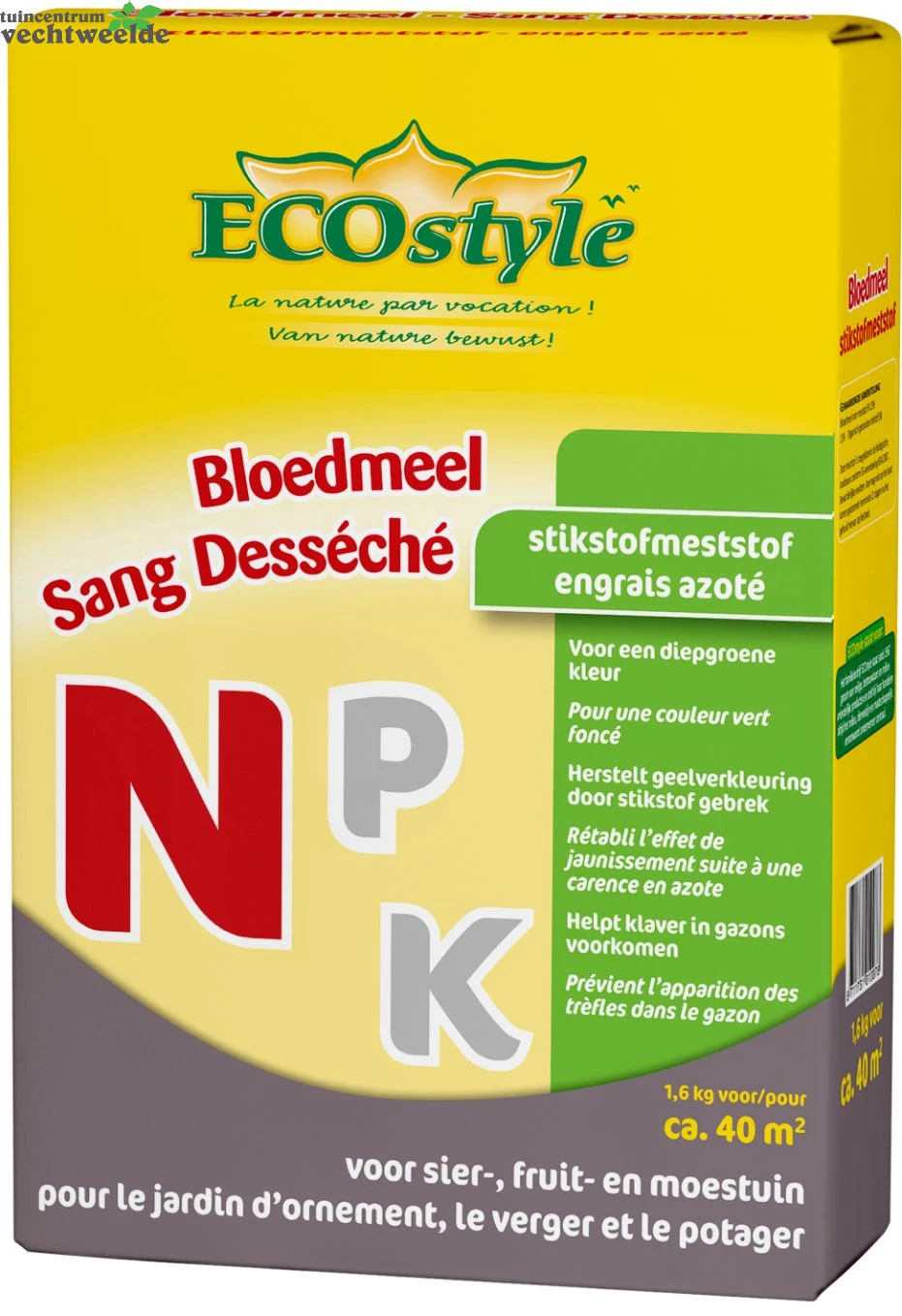 ECOstyle Bloedmeel 1,6 Kg 1 ECOstyle Bloedmeel 1,6 Kg