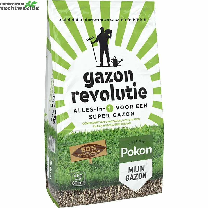 Pokon Gazon Revolutie 4kg 1 Pokon Gazon Revolutie 4kg