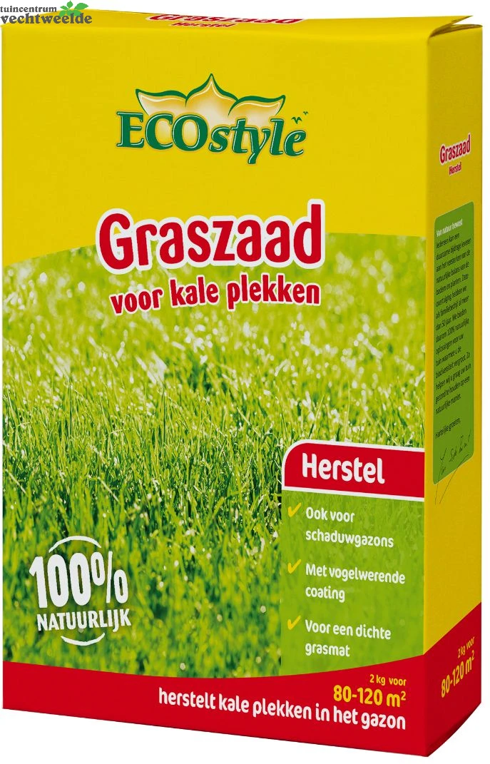 Ecostyle Graszaad Herstel 2Kg 80-100m² 1 Ecostyle Graszaad Herstel 2Kg 80-100m²