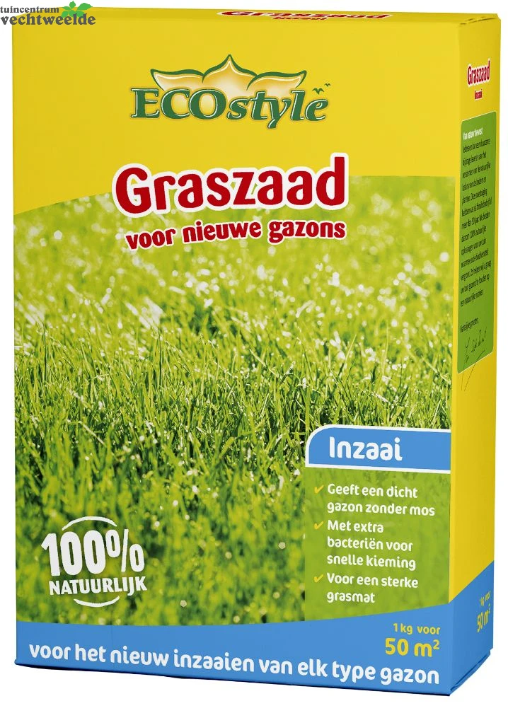 Ecostyle Graszaad-inzaai 1Kg 50m² 1 Ecostyle Graszaad-inzaai 1Kg 50m²