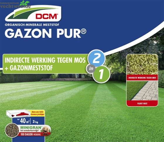DCM Meststof Gazon Pur 3Kg 2 DCM Meststof Gazon Pur 3Kg - Afbeelding 2