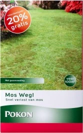 Pokon Mos Weg! 100 M2 3500gr 2 Pokon Mos Weg! 100 M2 3500gr - Afbeelding 2