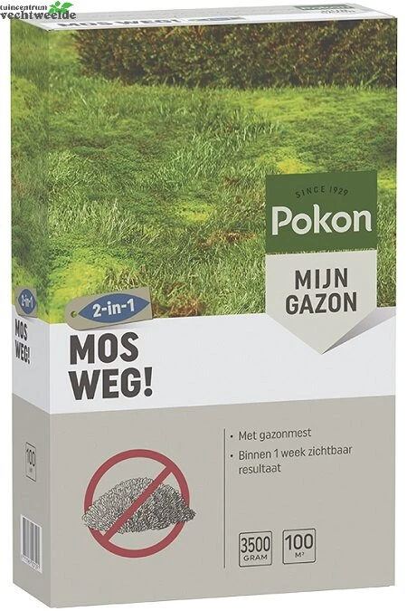 Pokon Mos Weg! 100 M2 3500gr 1 Pokon Mos Weg! 100 M2 3500gr