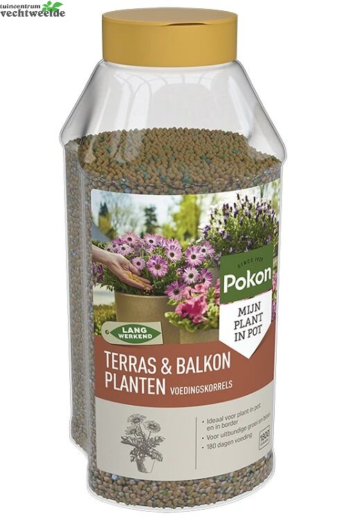 Pokon Terras & Balkon Planten Langwerkende Voedingskorrels 1800 Gram 1 Pokon Terras & Balkon Planten Langwerkende Voedingskorrels 1800 Gram