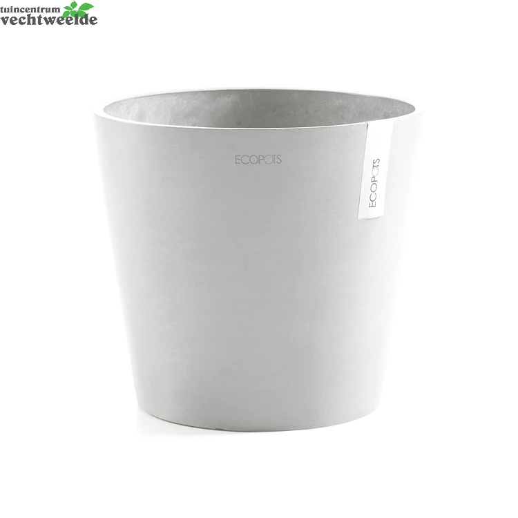 Pot Amsterdam Witgrijs D30h27cm 1 Pot Amsterdam Witgrijs D30h27cm