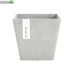Pot Rotterdam Witgrijs L20b20cmh18