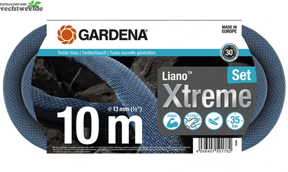 Gardena Textielslang Lianoa Xtreme 10m Set 1 Gardena Textielslang Lianoa Xtreme 10m Set