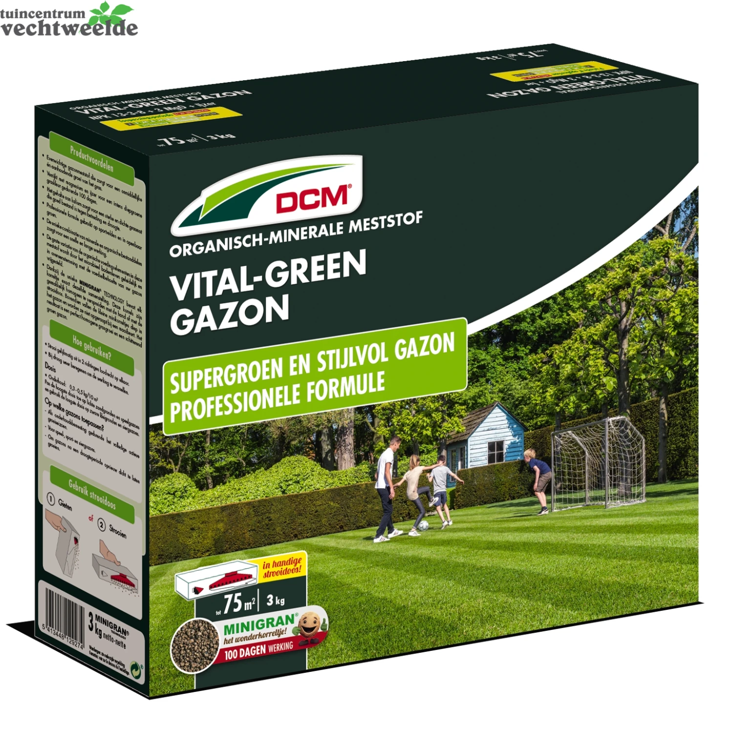 DCM Vital-green Gazon 3Kg 1 DCM Vital-green Gazon 3Kg