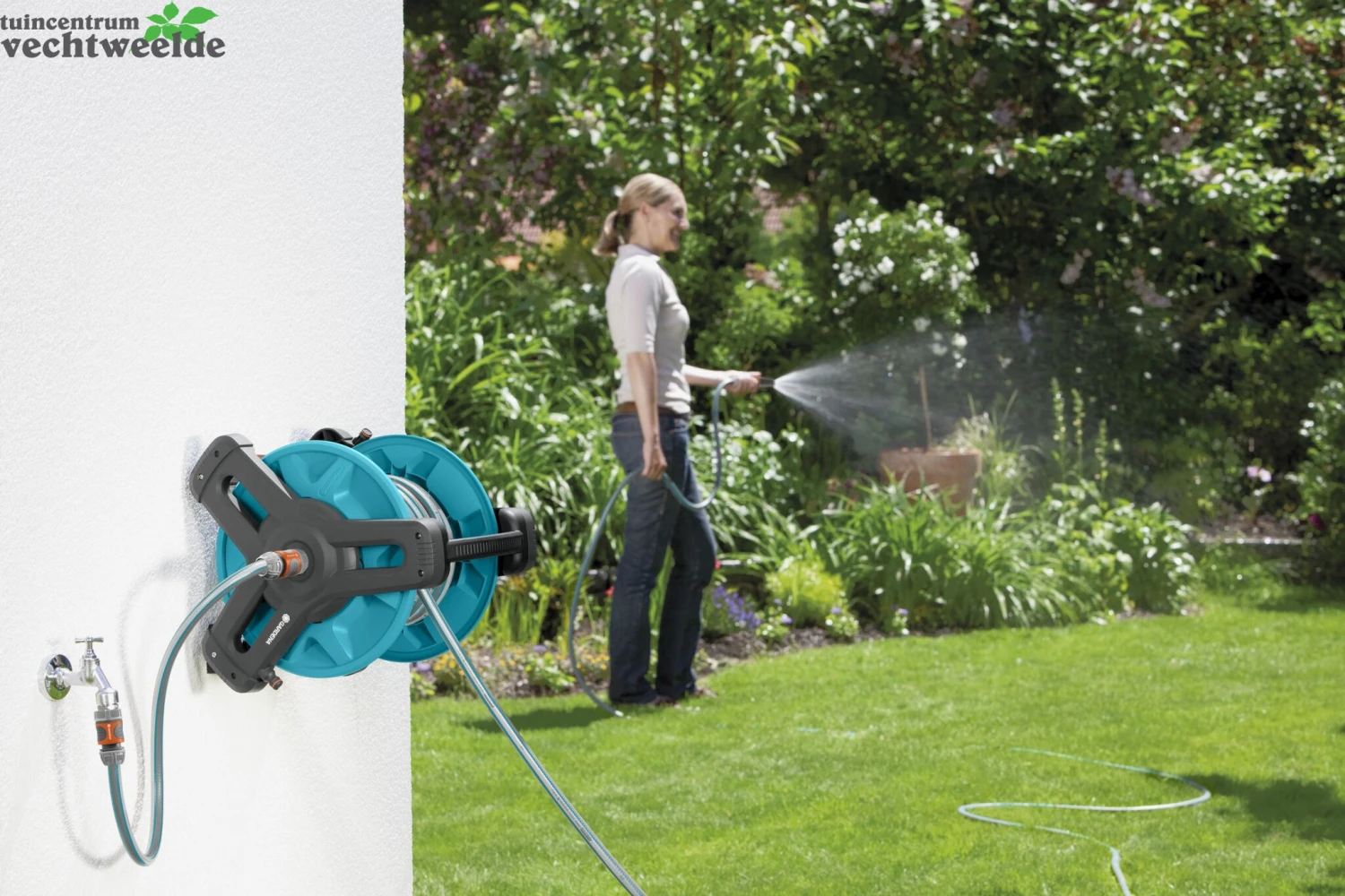 Gardena Wandslanghouder Classic+slang 20m 3 Gardena Wandslanghouder Classic+slang 20m - Afbeelding 3